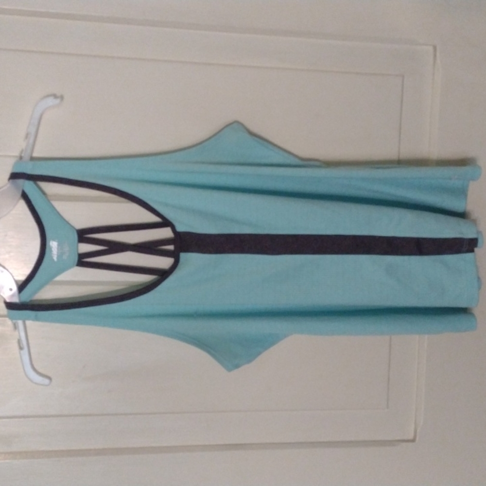 Blue/Dark Gray Athletic Tank